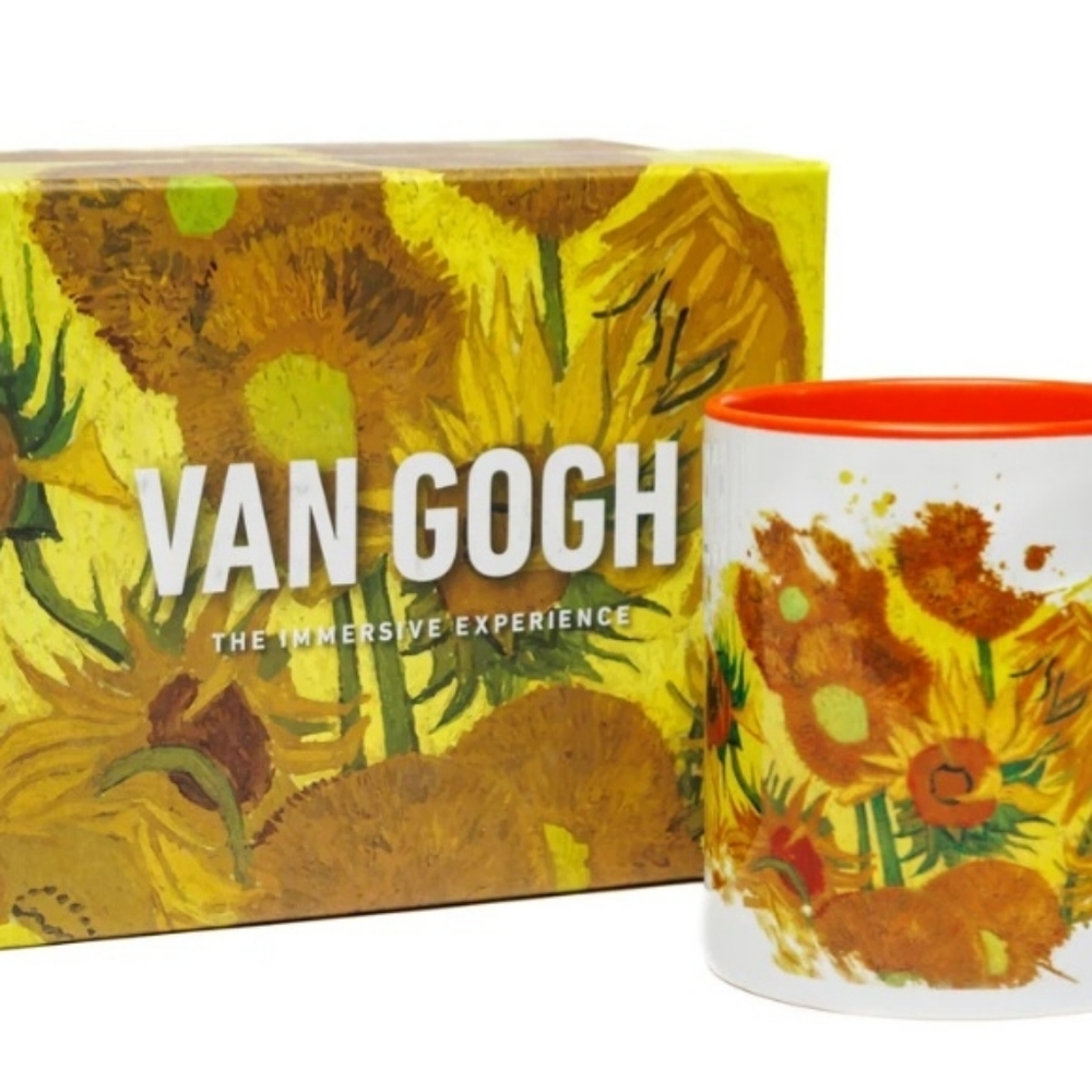 NIB Van Gogh Sunflower Mug in Box The Immersive Experience